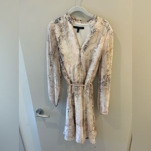 White House Black Market Snakeskin Dress Size 6